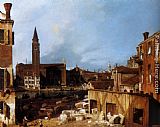 Canaletto Stonemason's Yard painting